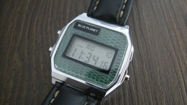 ダイソー300円腕時計（ブループラネット）カスタム後