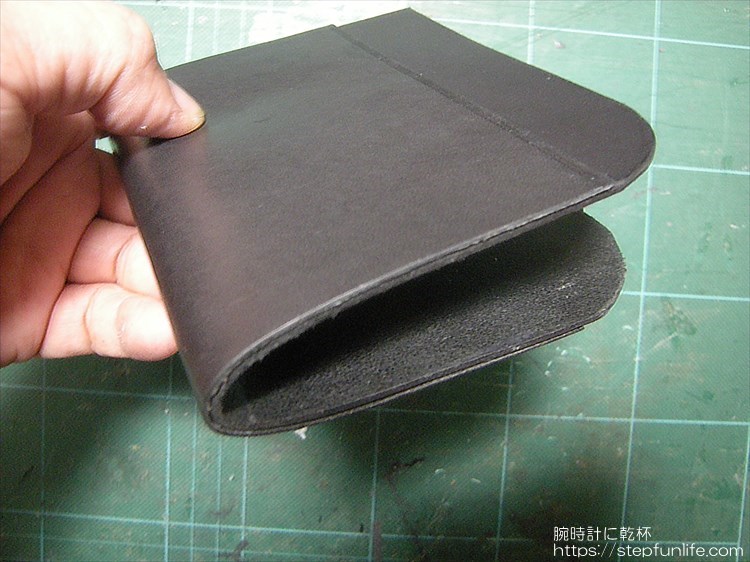 Lファスナー財布（鍵収納付き）を自作 外側ポケットの作成2