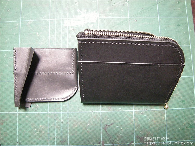 Lファスナー財布（鍵収納付き）を自作 外部・内部パーツ完成