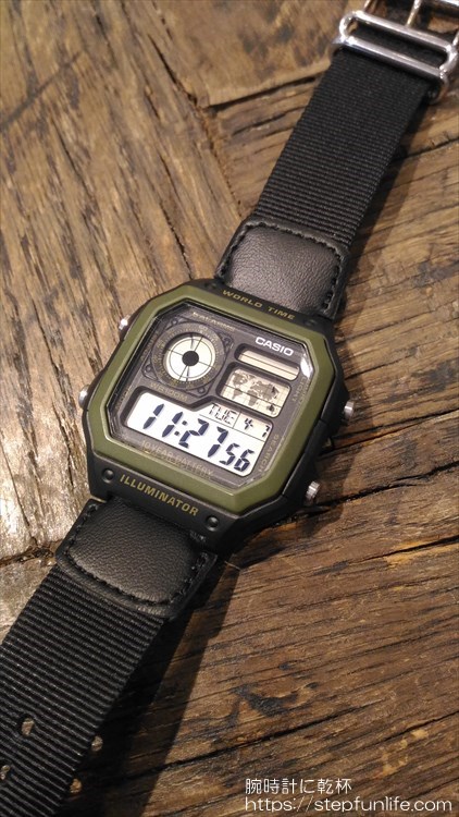 CASIO 腕時計 ワールドタイム  AE-1200WH フルメタルカスタム CASIO 腕時計 ワールドタイム AE-1200WH フルメタルカスタム