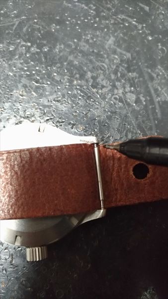 超簡単 腕時計ベルトの作り方 着用方法 印