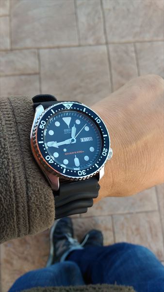 OH済】SEIKO ブラックボーイ 7s26-0020 SKX007 完動品時計 - 腕時計