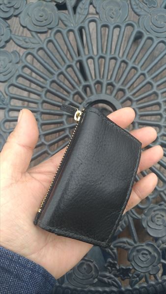 小型の3つ折り財布を自作する 完成 正面
