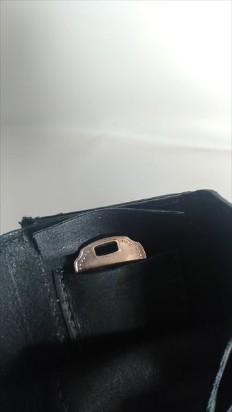 小型の3つ折り財布を自作する 収納テスト 鍵ポケット